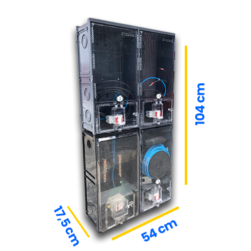 Kit Completo Enel para 3 Medidores Bifásico Lateral